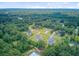 An aerial view of well-maintained homes surrounded by trees, offering a peaceful and private atmosphere at 708 Tierra Loop, Summerville, SC 29483