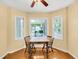 Cozy breakfast nook with natural light and views of the backyard at 721 Lake Frances Dr, Charleston, SC 29412