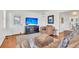 Cozy living room featuring modern decor, hardwood floors, and comfortable seating area at 727 Savannah Hwy, Charleston, SC 29407