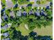 Aerial view highlighting the location near golf course and other homes at 808 Long Drive Rd, Summerville, SC 29485