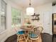 Cozy breakfast nook featuring a glass table, comfortable seating, and natural light at 8316 Dye Makers, North Charleston, SC 29418