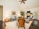 Inviting living room with a fireplace, comfortable seating, and bright and open space at 8316 Dye Makers, North Charleston, SC 29418