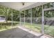 Outdoor living with a spacious screened porch overlooking a lush backyard, perfect for relaxing and entertaining at 8721 Grassy Oak Trl, North Charleston, SC 29420