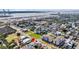 Wide aerial view of Charleston, South Carolina, with industrial port and neighborhood at 101 Hanover St, Charleston, SC 29403