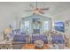 Inviting living room features cozy seating, ceiling fan, and stylish decorations at 106 Nottingham Ct, Summerville, SC 29485