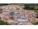Aerial view of the community pool area under construction, showcasing the future amenities at 1115 Fitzgerald Ct, Summerville, SC 29485