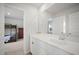 Bathroom featuring a single vanity with sleek finishes and direct access to the adjacent bedroom at 1115 Fitzgerald Ct, Summerville, SC 29485
