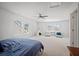 Spacious bedroom with neutral carpet, ample natural light, ceiling fan, and a cozy tent area at 1115 Fitzgerald Ct, Summerville, SC 29485