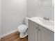 Bathroom with gray vanity and modern fixtures at 120 Apache Dr, Summerville, SC 29483