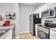 Kitchen with stainless steel appliances and modern finishes at 1300 Park West Blvd # 512, Mount Pleasant, SC 29466