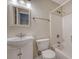 Cozy bathroom featuring a bathtub, shower, single sink, and large mirror at 1308 Wild Olive Dr, Mount Pleasant, SC 29464