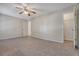 Bedroom featuring carpet, ceiling fan, and walk in closet at 1308 Wild Olive Dr, Mount Pleasant, SC 29464