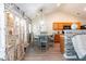 This cozy dining area features a table with seating for four near the kitchen at 137 Salem Creek Dr, Goose Creek, SC 29445