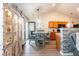 Cozy kitchen area featuring wooden cabinets, a breakfast table and a vintage china cabinet at 137 Salem Creek Dr, Goose Creek, SC 29445