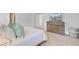 Bedroom featuring an ensuite bathroom, a television over the dresser, and neutral walls and carpet at 142 Elliott Creek Ln, Summerville, SC 29485