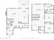 Detailed floor plan showcasing the layout of the home's main level and upper level at 142 Elliott Creek Ln, Summerville, SC 29485