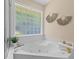 Close-up of a jacuzzi with a window, natural lighting, and neutral decor at 1441 Waterside Ct, Mount Pleasant, SC 29464