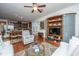 Open-concept living area seamlessly connects the living room, kitchen, and dining area at 1607 Roustabout Way, Charleston, SC 29414