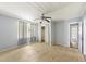 Neutral bedroom with wood floors, light walls, and a ceiling fan at 1736 Central Ave, Summerville, SC 29483