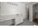Bathroom vanity with modern lighting and a carrara countertop at 1844 Hubbell Dr, Mount Pleasant, SC 29466
