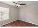 Bedroom featuring wood-look floors and ceiling fan at 1844 Hubbell Dr, Mount Pleasant, SC 29466
