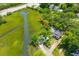 Aerial view of charming home nestled among lush trees, with water views and nearby highway access at 1915 Quitman St, North Charleston, SC 29405
