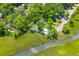 Aerial view of property backing onto marshland and neighborhood at 1915 Quitman St, North Charleston, SC 29405