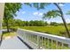 Back deck overlooking large green landscape at 1915 Quitman St, North Charleston, SC 29405