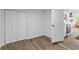 Bright bedroom features wood floors and a spacious closet at 1915 Quitman St, North Charleston, SC 29405