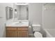 Neutral bathroom featuring a single sink vanity and shower-tub combo at 2011 N Highway 17 # 1400P, Mount Pleasant, SC 29466