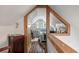 Hallway featuring a bedroom view with a bed and vaulted ceiling and white walls at 2021 Lakeshore Dr, Charleston, SC 29412