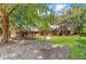 Expansive property with a lush lawn, mature trees, and a welcoming gravel driveway, ideal for outdoor living at 2021 Lakeshore Dr, Charleston, SC 29412