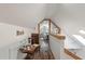 Hallway featuring a bedroom view, a vaulted ceiling, and beach-themed decor at 2021 Lakeshore Dr, Charleston, SC 29412