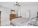 Main bedroom featuring a bed, dresser and ceiling fan at 232 Moon Dance Ln, Summerville, SC 29483