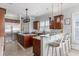 Modern kitchen with granite countertops, stainless steel appliances, and a breakfast bar at 2668 Crooked Stick Ln, Mount Pleasant, SC 29466