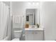 Clean and bright bathroom with a vanity, framed mirror, and shower-tub combination at 2722 Sunrose Ln, Johns Island, SC 29455