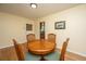 Inviting dining area with hardwood floors, round table, and seating for four at 2847 Limestone Blvd, Charleston, SC 29414