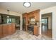 Open concept kitchen featuring stainless steel appliances and a view of the living and dining areas at 2847 Limestone Blvd, Charleston, SC 29414