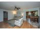 Comfortable living room with wood floors and views of the kitchen and bonus room at 2847 Limestone Blvd, Charleston, SC 29414