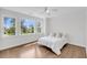 Bedroom with large windows and wood floors at 3020 River Vista Way, Mount Pleasant, SC 29466