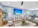 Bright living room with hardwood floors and beachy view at 331 Saddlewood Dr, Charleston, SC 29414