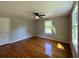 Bedroom with hardwood floors, bright windows and neutral walls at 365 W Pine St, Varnville, SC 29944