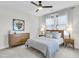 Cozy bedroom featuring a bed, dresser, and stylish decor at 3769 Summerton St, Mount Pleasant, SC 29466