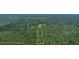 An aerial view showing the property line surrounded by lush forest at 395 Summerset Ln, Summerville, SC 29483