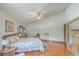 Bright main bedroom with hardwood floors, a ceiling fan, and ample natural light at 395 Summerset Ln, Summerville, SC 29483