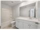 Bathroom with vanity, toilet, and tub-shower combination at 425 W Respite Ln, Summerville, SC 29483