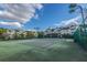 Well-maintained tennis court surrounded by lush landscaping and with multiple townhomes in background at 45 Scyamore Ave # 623, Charleston, SC 29407