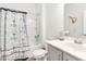 Clean bathroom with a vanity, sink, and shower/tub combination at 5000 Paddy Field Way, Ladson, SC 29456