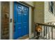Welcoming front door with a charming birdhouse, a video doorbell, and sidelight with brick exterior at 518 Woodward Blvd, Summerville, SC 29483