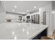 Modern kitchen with white cabinets, stainless steel appliances, granite countertops, and center island at 518 Woodward Blvd, Summerville, SC 29483